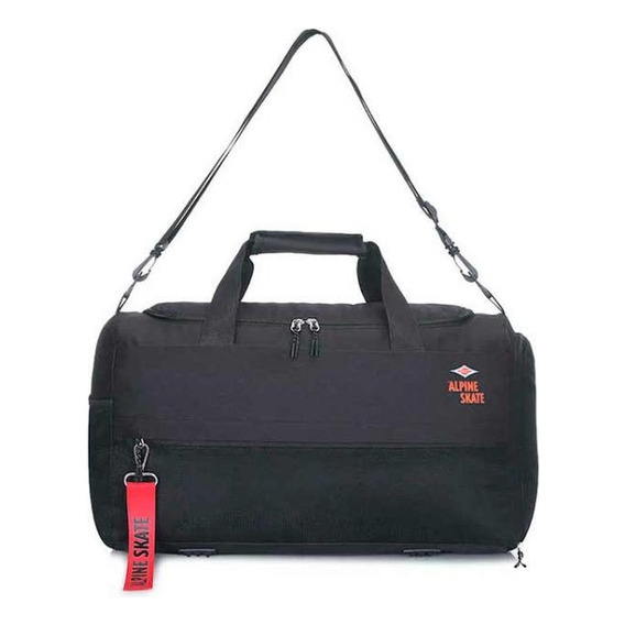 Bolso Deportivo Gimnasio Futbol Reforzado Alpine Skate 15866 Color Negro