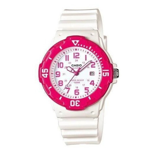 Reloj Casio Lrw-200h-4bvdf Mujer 100% Original Color de la correa Blanco Color del bisel Blanco Color del fondo Blanco