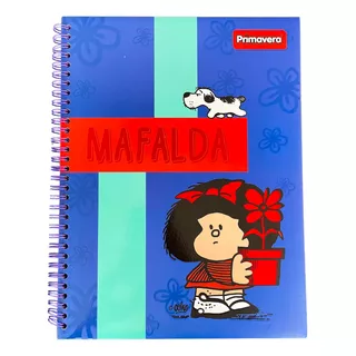 Libreta Espiral Mafalda 80 Hojas Tesis Primavera Pasta Dura