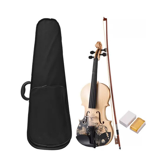 Violin 4/4 Acustico Basswood Laminado Con Estuche Brea Y