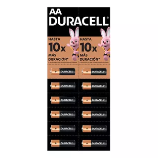 Pila Alcalina Duracell Aa Tira 12 Unidades