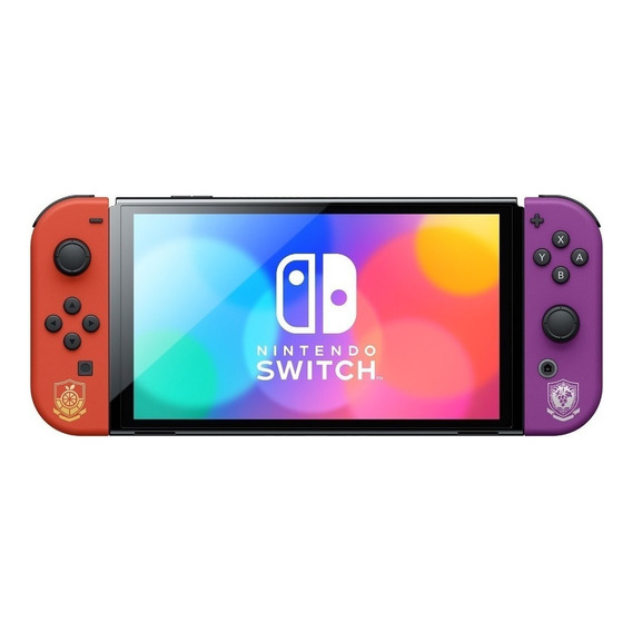 Nintendo Switch OLED 64GB Pokémon Scarlet & Violet Edition color rojo y violeta y negro 2022