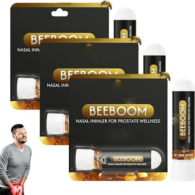 3x Beeboom Inhalador Nasal Para El Bienestar De La Próstata