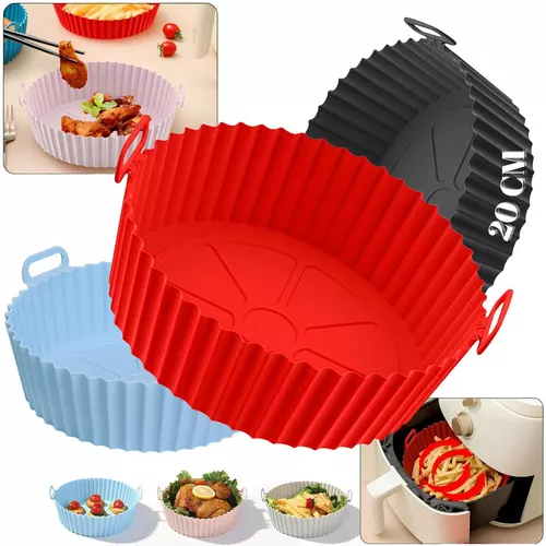 Canastilla para freír Air Fry Air Fryer Airfryer Micro-Ondas Micro Forma  silicone air fryer reutilizavel protetor microondas de 6.5cm de largo x  6.5cm de altura x 6.5cm de profundidad y 6.5cm de