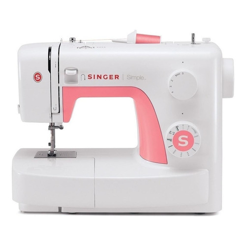 Máquina de coser Singer Simple 3210 portable blanca y rosa 110V - 120V