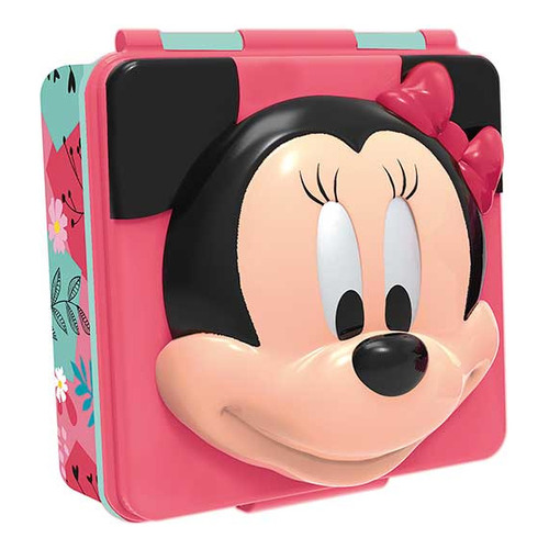 Vianda Luchera Infantil 3d Minnie 13,5 X 5,5 Cm Color Rosa