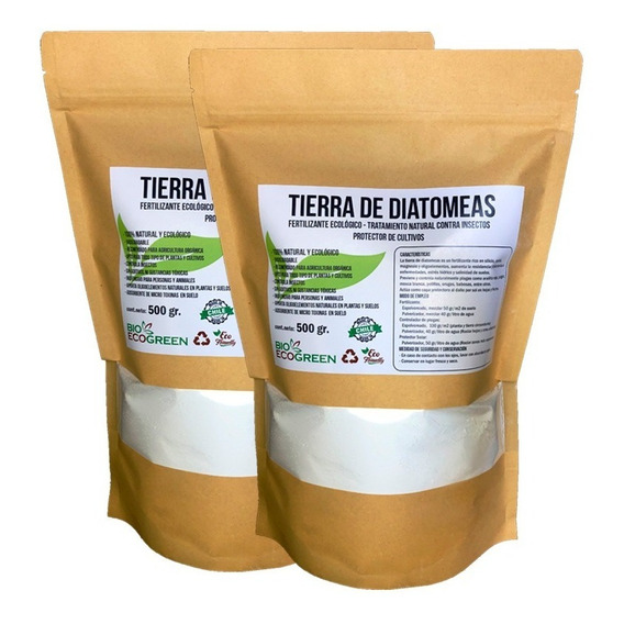 Tierra De Diatomeas, Fertilizante Y Plaguicida 1 Kg