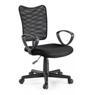 Silla De Escritorio Ads Wilmer Cb Ergonómica  Negra Con Tapizado De Mesh