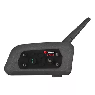 Intercomunicador Teleheer V6 Bluetooth 5.1 P/casco De Moto