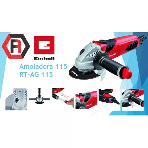 Amoladora angular Einhell RT-AG 115 de 50 Hz color rojo 600 W 230 V +  accesorio