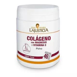 Colágeno Con Magnesio + Vitamina C 350g En Polvo Sabor Fresa Sabor Frutilla