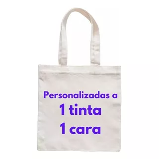 50 Bolsas Tote Bag Loneta Eco Personalizada/serigrafía