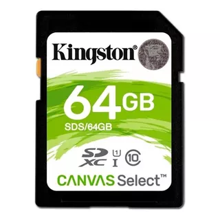 Tarjeta De Memoria Kingston Sds  Canvas Select 64gb