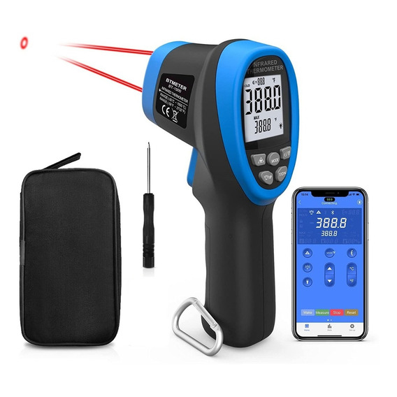 Termometro Laser Industrial Infrarrojo 1500 Grados Bluetooth