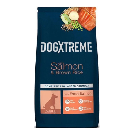 Dogxtreme Adult Salmón Y Arroz 12 Kg Alimento Para Perro