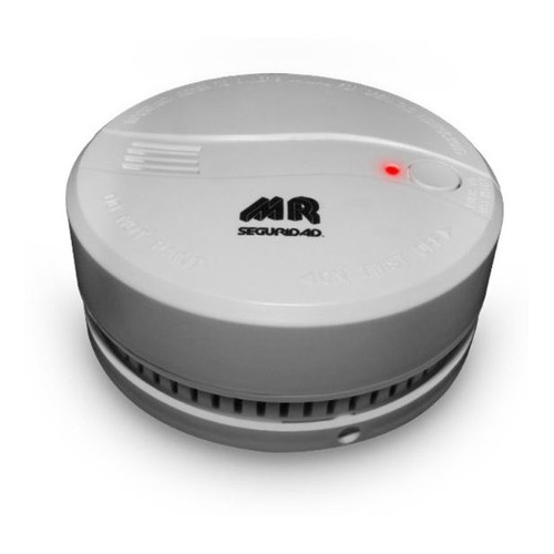 Detector Sensor De Humo Con Alarma +85 Db Mr Seguridad Color Blanco