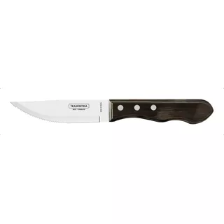 Cuchillo Jumbo Tramontina Roble Asado Polywood 5'' Pack X6 U Color Roble Jumbo