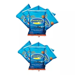 Kit 20 Pastilhas De Cloro Tabletes 200g Para Piscinas 3 Em 1