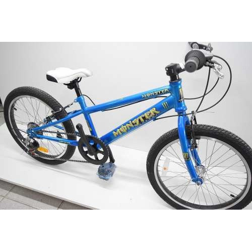 Bicicleta Rodado 20 Bruzzoni Mtb 7 Velocidades Full Color Azul Tamaño del cuadro Único