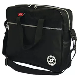 Bolsa Executiva Lona Preta C/ 1 Bolso Externo Goodie