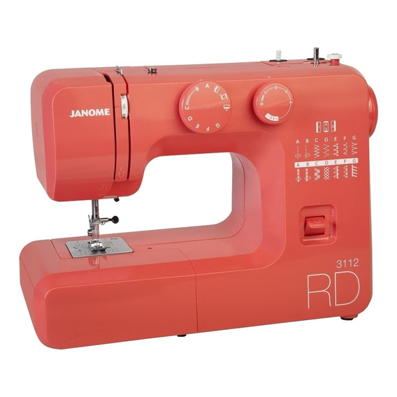 Máquina de coser recta Janome 3112 portable rojo 220V - 240V