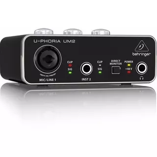 Behringer U-phoria Um-2 Interfaz De Audio Usb Envío Gratis Color Negro