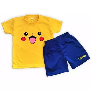 Conjunto Dryfit Niños/as Pikachu  Remera + Short 