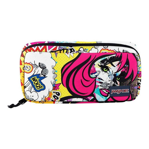 Cartuchera Jansport Medium Accessory Pouch Pop Art Color Rosa