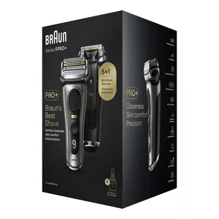 Barbeador Elétrico Braun Series 9 Pro+, 9565cc, Metal Nobre