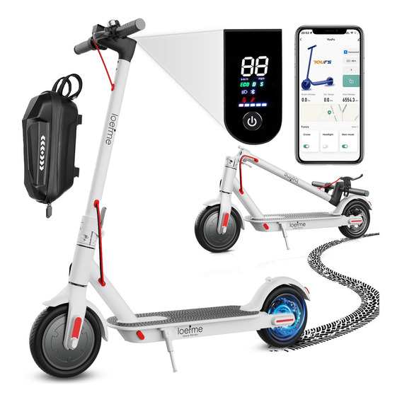 Scooter Eléctrico Plegable 35km/h 600w 8.5'' C/app Y Mochila