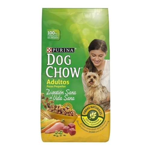 Alimento Dog Chow Vida Sana Digestión Sana para perro adulto de raza pequeña sabor mix en bolsa de 3 kg