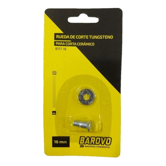 Rueda De Corte Tungsteno Para Corta Ceramico Barovo 8117-16