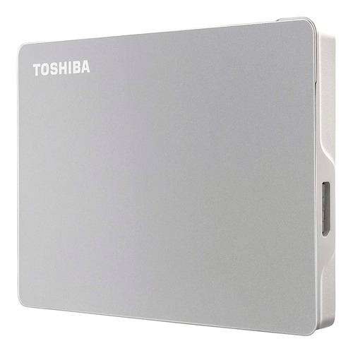 Disco Duro Portátil Canvio Flex Toshiba 1tb Usb 3.2 + Funda Color Gris