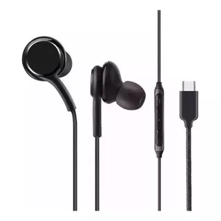 Auriculares Tipo C Para Samsung Xiaomi Motorola Usb C - Color: Negro