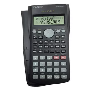 Calculadora Científica Kadio 240 Funciones Kd-350ms Color Negro