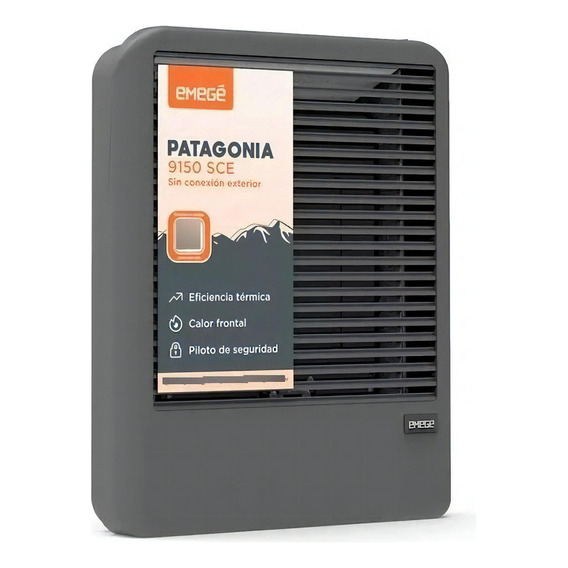 Calefactor Emege CE9150SCE Patagonia 5000 S/salida Multigas Color Gris