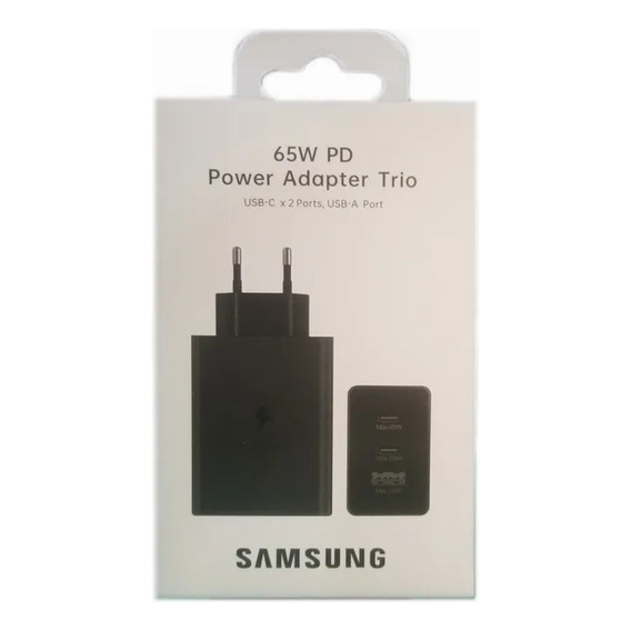 Cargador Trio Samsung 65w Original Carga Súper Rápida 2.0 