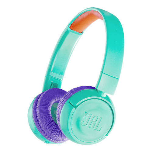 Auriculares inalámbricos JBL JR300BT JBLJR300BT tropic teal con luz LED