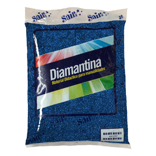 Diamantina Fina Saira 1 Kilo Color Azul Rey