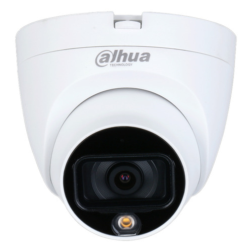 Dahua Cámara de Vigilancia Domo Full Color HDW1239TLQN-A-LED Resolución 2MP Lente de 2.8 mm 107 Grados de Apertura 20 Metros de Iluminación Micrófono Integrado IP67