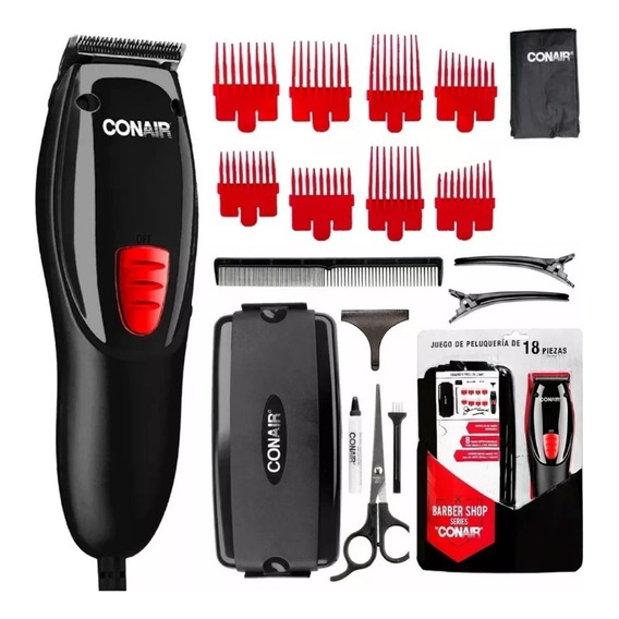 Kit Rasuradora Electrica Para Barba Conair Afeitar Cabello