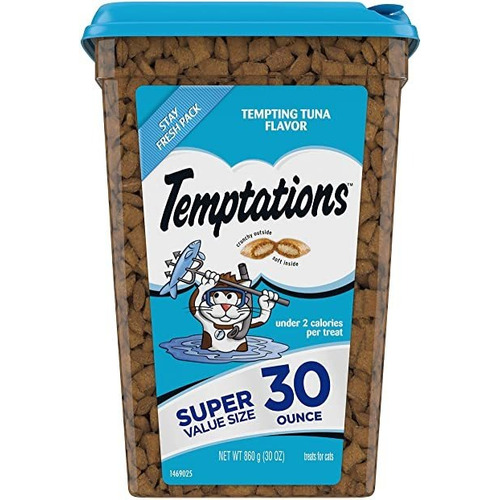 Snack Gatos Temptations Crujiente Y Suave Sabor Atun 860g