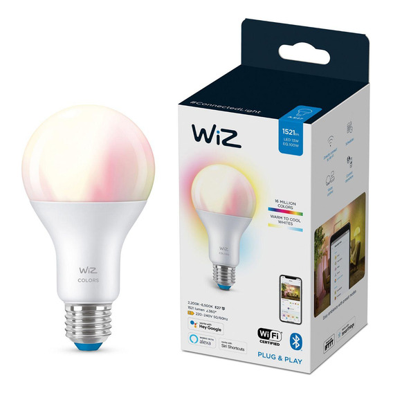 Foco Led Inteligente Wiz Color Rgb A67 13w