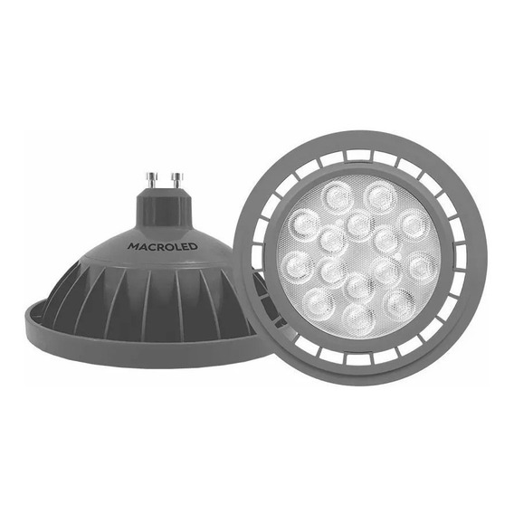 Foco led Macroled ES111-15 Dicroica color blanco frío 15W 100V/240V 6000K 1350lm