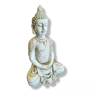 Buda Meditando De La Sabiduría Con Collar Grande Apto Exteri