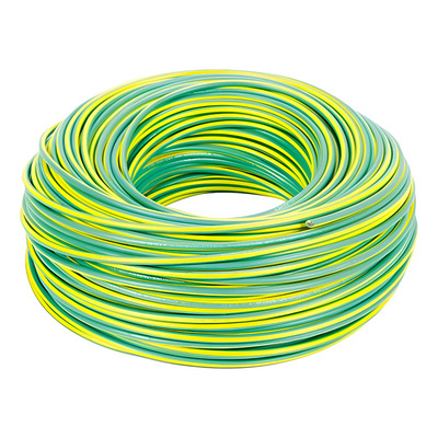Rollo 100 Mts. Cable Unipolar 4 Mm. Verde/ama Norma Iram Verde/amarillo