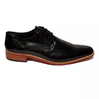 Zapatos Vestir Hombre Cuero Fd 970 Suela Negro