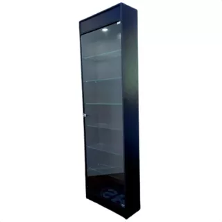 Vitrine Led Estante Expositora Porta Vidro Lojas Lan House