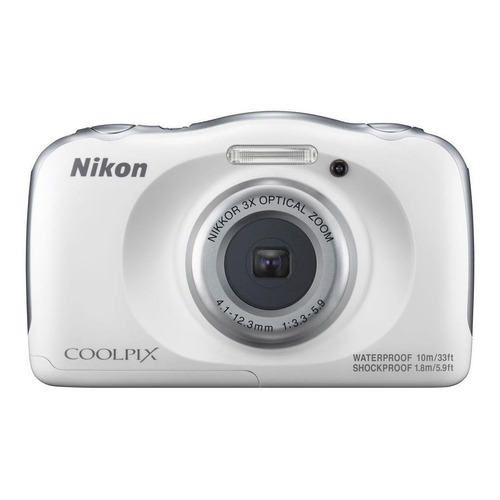  Nikon Coolpix W100 compacta color  blanco