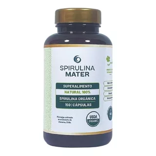 Frasco Spirulina Mater 150 Cápsulas 100% Chilena